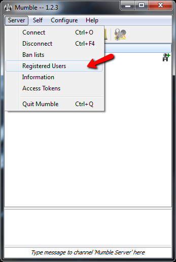 Mumble Chaning Registered Users Screen 1
