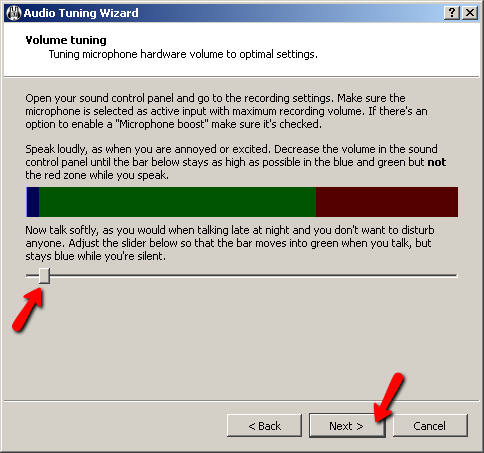 Mumble Initial Run Screen 4