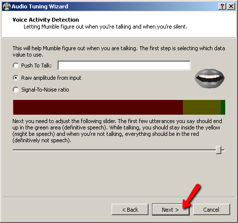 Mumble Initial Run Screen 5